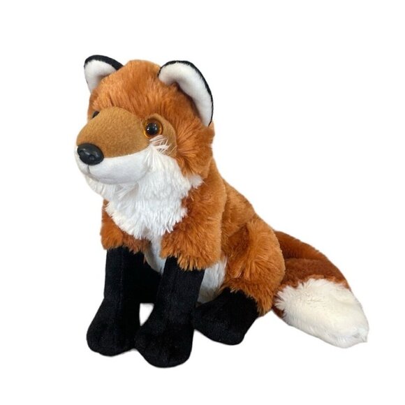 Wild Republic Realistic RED FOX Plush Stuffed Animal 12" Sitting 2014 #10944 - Picture 1 of 10